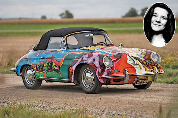 Три дни преди смъртта си през октомври 1970 Джоплин записва легендарното парче "Mercedes Benz", чийто текст включва фразата &bdquo;всички мои приятели карат Porsche&ldquo;. Всъщност самата бунтарка е притежавала Porsche &ndash; кабриолет 356, който първоначално е бил светлосив, но по-късно е боядисан с психеделични тонове. 

През 2015 колата (на снимката) е продадена на търг за 1,76 милиона долара , цена, която никога не е достигана от никой друг атомобил 356.